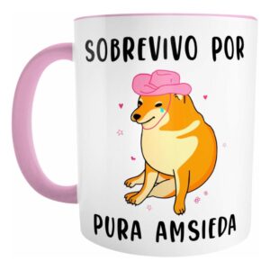 Taza Cheems Sobrevivo por pura Amsieda